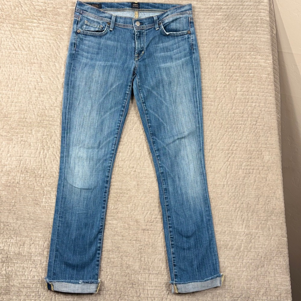 Citizens of Humanity Ava Low Waist Straight Leg Jeans 30 Medium Wash 142-132 USA